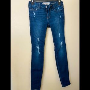 Hollister low rise super skinny jeans size 0